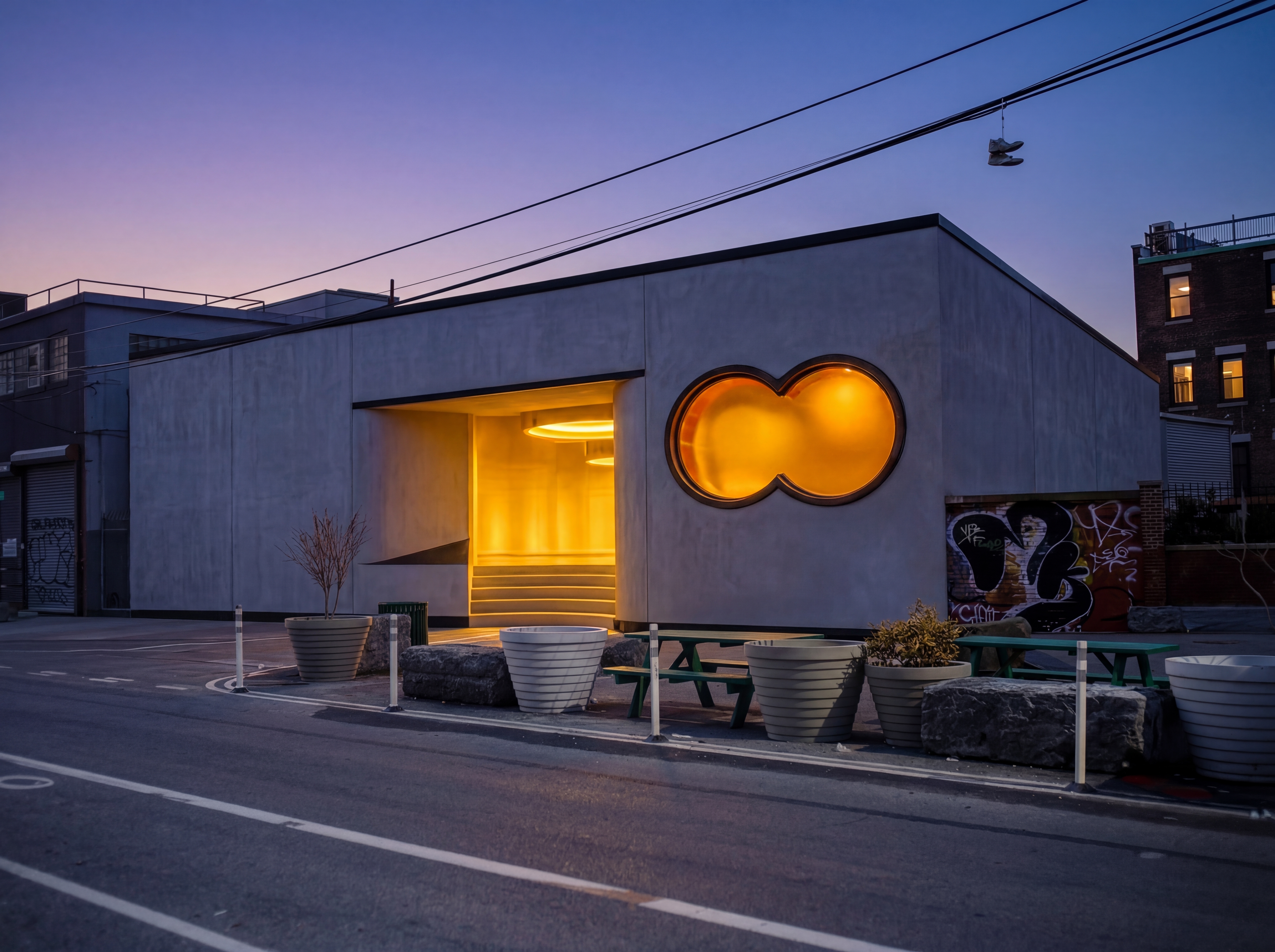 The Round music venue, street view